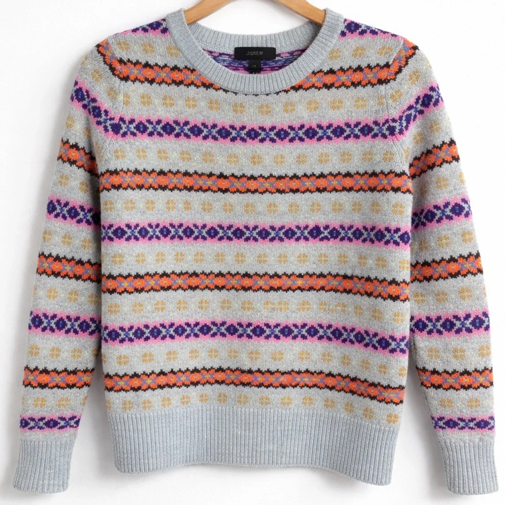 J. Crew Colorful Knit Sweater‎